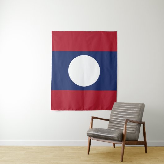 Laotiaanse vlag wandkleed (In situ)
