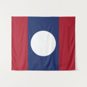 Laotiaanse vlag wandkleed (Voorkant (horizontaal))
