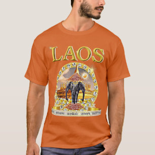 Laotian 3 Headed olifant Erawan Buddhist Laos T-shirt