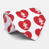 Laotian Erawan 3 Headed Elephant Heart Flag Stropdas (Opgerold)