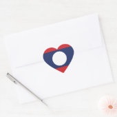 Laotian Heart Flag Hart Sticker (Envelop)