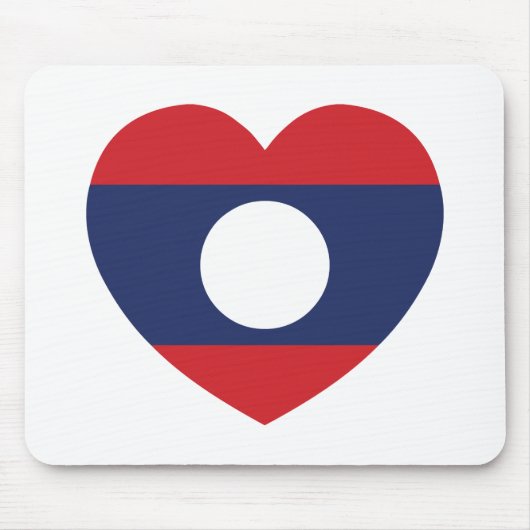 Laotian Heart Flag Muismat (Voorkant)