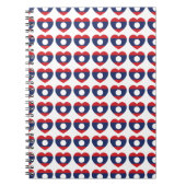 Laotian Heart Flag Notitieboek (Voorkant)