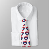 Laotian Heart Flag Stropdas (Gebonden)