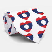 Laotian Heart Flag Stropdas (Opgerold)