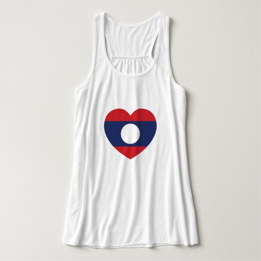 Laotian Heart Flag Tanktop (Design voorkant)