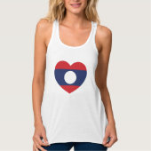 Laotian Heart Flag Tanktop (Voorkant)