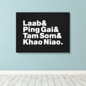 Laotian Street Food Canvas Afdruk (Insitu (Houten vloer))