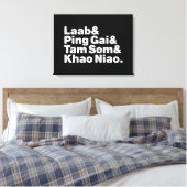 Laotian Street Food Canvas Afdruk (Insitu (Slaapkamer))