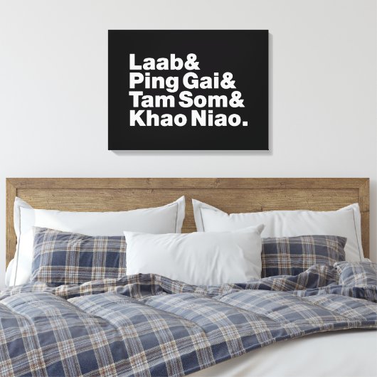 Laotian Street Food Canvas Afdruk (Insitu (Slaapkamer))