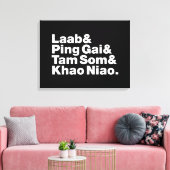 Laotian Street Food Canvas Afdruk (Insitu (Woonkamer))