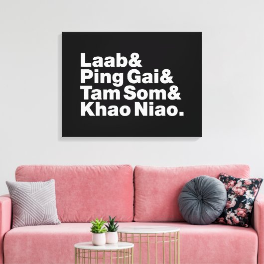 Laotian Street Food Canvas Afdruk (Insitu (Woonkamer))