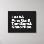 Laotian Street Food Canvas Afdruk (Voorkant)