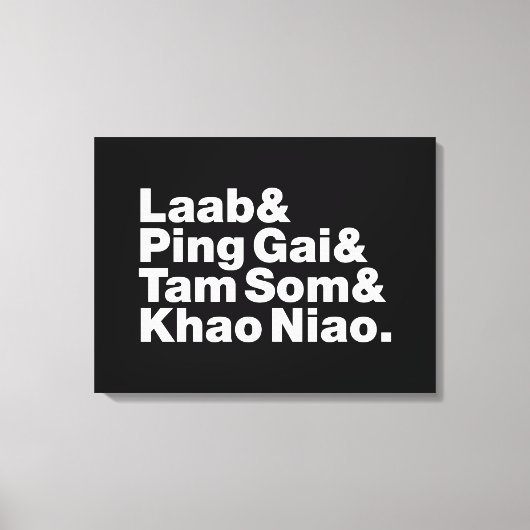 Laotian Street Food Canvas Afdruk (Voorkant)