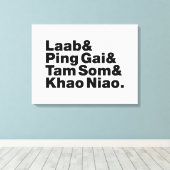 Laotian Street Food Canvas Afdruk (Insitu (Houten vloer))