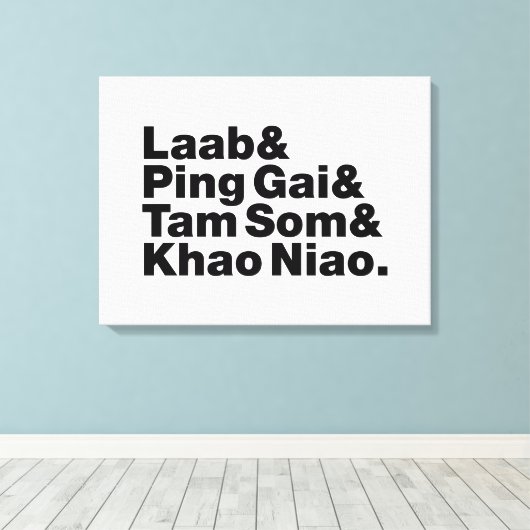 Laotian Street Food Canvas Afdruk (Insitu (Houten vloer))