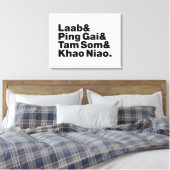 Laotian Street Food Canvas Afdruk (Insitu (Slaapkamer))