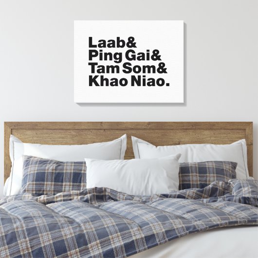 Laotian Street Food Canvas Afdruk (Insitu (Slaapkamer))