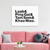 Laotian Street Food Canvas Afdruk (Insitu (Woonkamer))