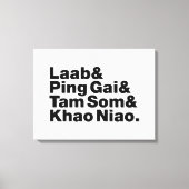 Laotian Street Food Canvas Afdruk (Voorkant)