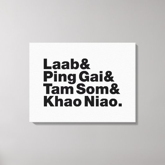 Laotian Street Food Canvas Afdruk (Voorkant)