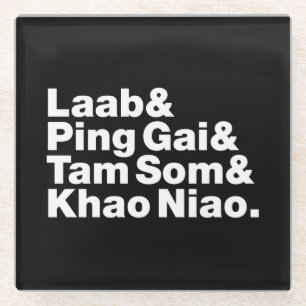 Laotian Street Food Glazen Onderzetter