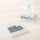 Laotian Street Food Glazen Onderzetter (Schuin)