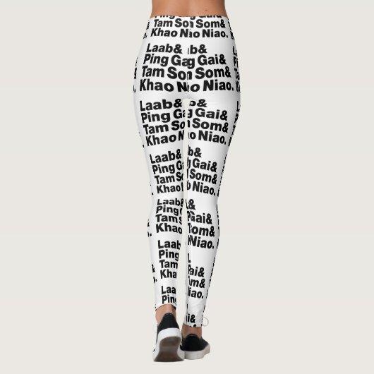 Laotian Street Food Leggings (Achterkant)