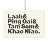 Laotian Street Food Luchtverfrisser (Achterkant)