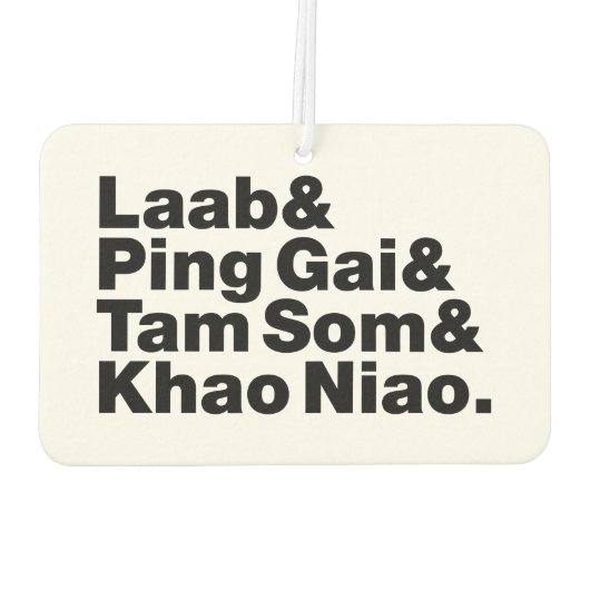 Laotian Street Food Luchtverfrisser (Achterkant)