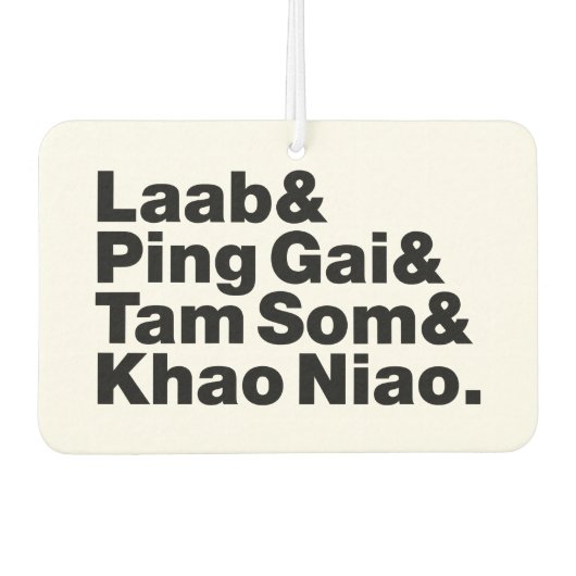 Laotian Street Food Luchtverfrisser (Voorkant)