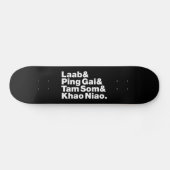 Laotian Street Food Persoonlijk Skateboard (Horizontaal)