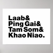 Laotian Street Food Poster (Voorkant)