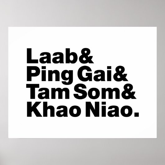 Laotian Street Food Poster (Voorkant)