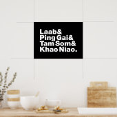 Laotian Street Food Poster (Keuken)