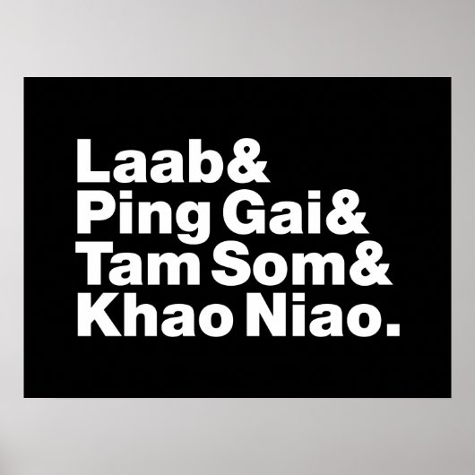 Laotian Street Food Poster (Voorkant)