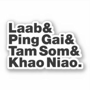 Laotian Street Food Sticker