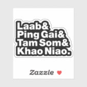 Laotian Street Food Sticker (Vel)