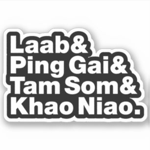 Laotian Street Food Sticker