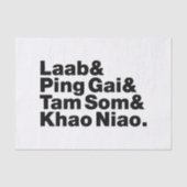 Laotian Street Food Tissuepapier (Voorkant)