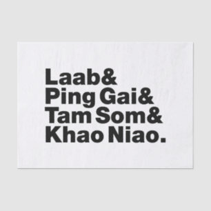 Laotian Street Food Tissuepapier