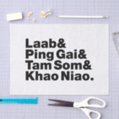 Laotian Street Food Tissuepapier (Craft)