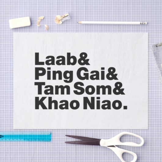 Laotian Street Food Tissuepapier (Craft)