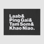 Laotian Street Food Tissuepapier (Voorkant)