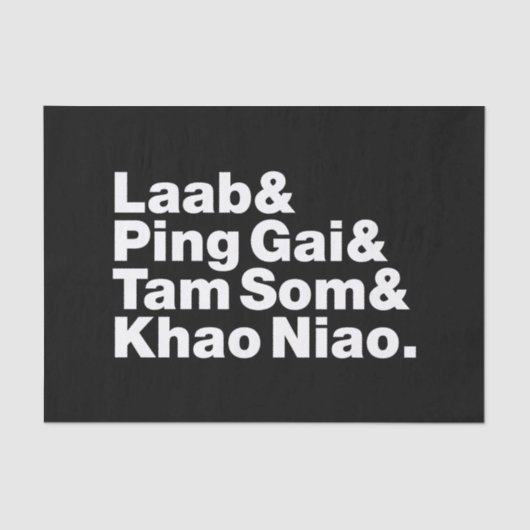 Laotian Street Food Tissuepapier (Voorkant)