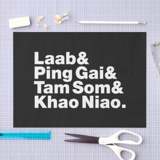 Laotian Street Food Tissuepapier (Craft)