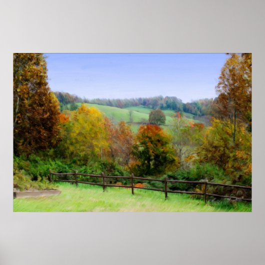 Lap Forest - Herfst schilderen Poster (Voorkant)