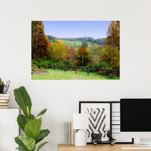 Lap Forest - Herfst schilderen Poster (Thuiskantoor)