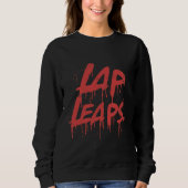 "Lap Leaps" unieke vrouwen full slim T-shirt (Voorkant)