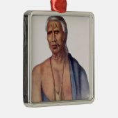 Lap-Pa-Win-Soe, een Delaware Chief Metalen Ornament (Rechts)